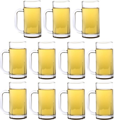 AFAST (Pack of 11) E_Beer-D11 Glass Set Beer Mug(280 ml, Glass, Clear)