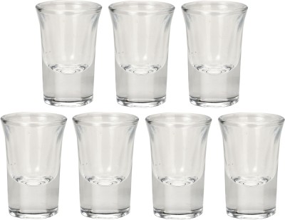 AFAST (Pack of 7) E_Glass-DF7 Glass Set Shot Glass(20 ml, Glass, Clear)