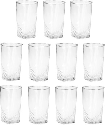 AFAST (Pack of 11) E_Gloss-F11 Glass Set Water/Juice Glass(220 ml, Glass, Clear)