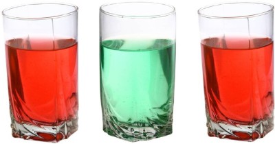 Somil (Pack of 3) Multipurpose Drinking Glass -B644 Glass Set Water/Juice Glass(300 ml, Glass, Clear)