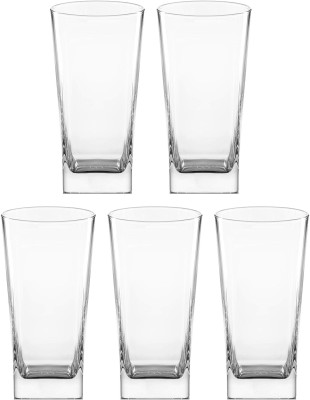 1st Time (Pack of 5) A24 Glass Set Water/Juice Glass(350 ml, Glass, Clear)