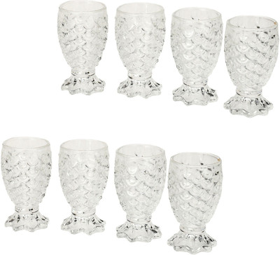 AFAST (Pack of 8) E_Glass-DB8 Glass Set Shot Glass(30 ml, Glass, Clear)