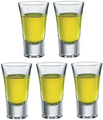 AFAST (Pack of 5) E_y9003_5 Glass Set Shot Glass(20 ml, Glass, Clear)