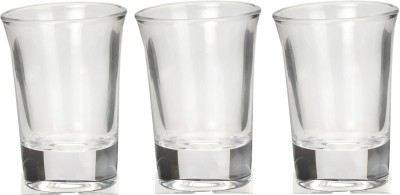 Somil (Pack of 3) Multipurpose Drinking Glass -B813 Glass Set Shot Glass(30 ml, Glass, Clear)