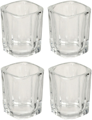 Somil (Pack of 4) Multipurpose Drinking Glass -B838 Glass Set Shot Glass(50 ml, Glass, Clear)