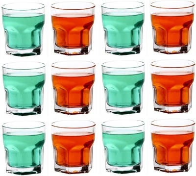 Somil (Pack of 12) Multipurpose Drinking Glass -B618 Glass Set Water/Juice Glass(250 ml, Glass, Clear)