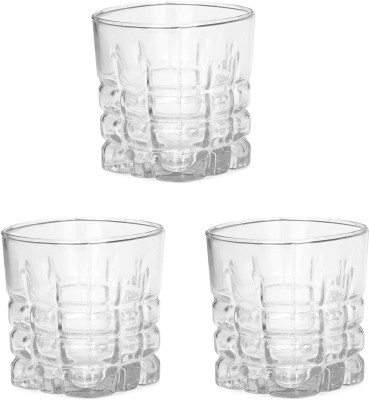 Somil (Pack of 3) Multipurpose Drinking Glass -B873 Glass Set Water/Juice Glass(200 ml, Glass, Clear)