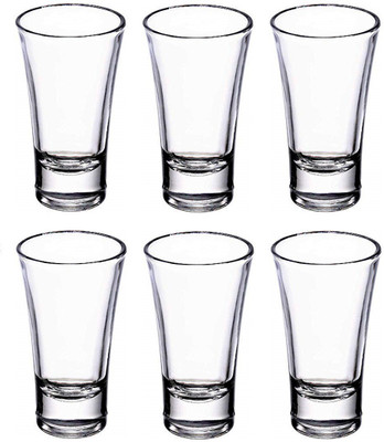 Somil (Pack of 6) Party Perfect Shot Glasses: Making Every Moment Unforgettable - B93 Glass Set Shot Glass(30 ml, Glass, Clear)