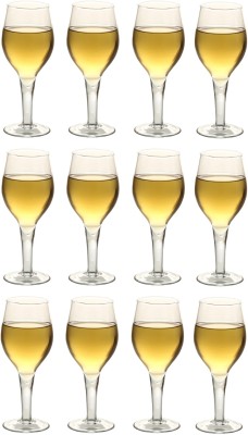 AFAST (Pack of 12) E_Wine-H12 Glass Set Wine Glass(200 ml, Glass, Clear)