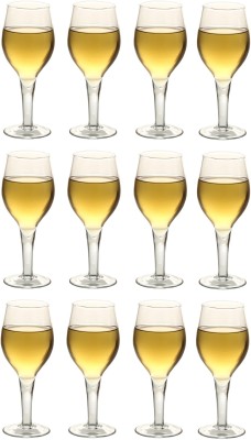 Somil (Pack of 12) Multipurpose Drinking Glass -B1111 Glass Set Wine Glass(250 ml, Glass, Clear)