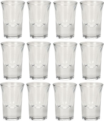 Somil (Pack of 12) Multipurpose Drinking Glass -B823 Glass Set Shot Glass(30 ml, Glass, Clear)