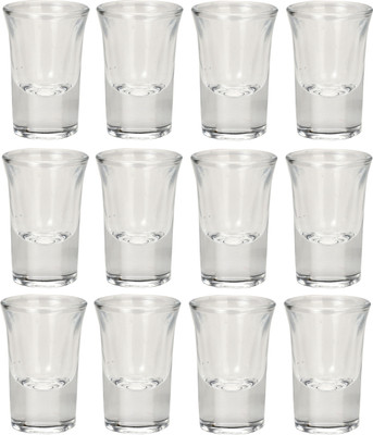 Somil (Pack of 12) Multipurpose Drinking Glass -B823 Glass Set Shot Glass(30 ml, Glass, Clear)