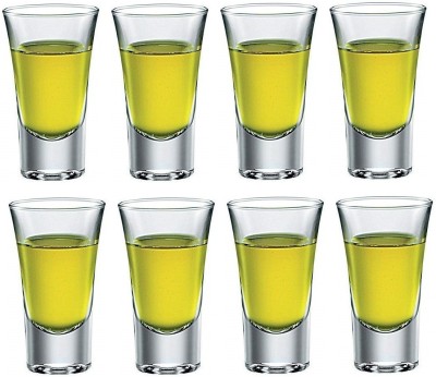 Somil (Pack of 8) Multipurpose Drinking Glass -B1202 Glass Set Shot Glass(30 ml, Glass, Clear)