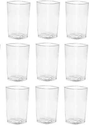 Somil (Pack of 9) Multipurpose Drinking Glass -B951 Glass Set Water/Juice Glass(350 ml, Glass, Clear)