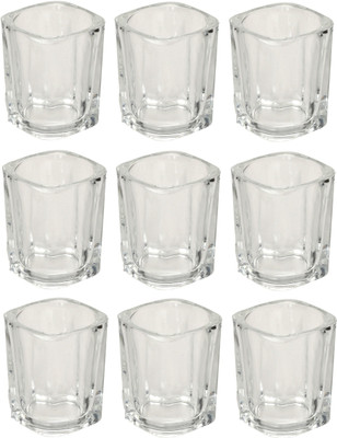 Somil (Pack of 9) Multipurpose Drinking Glass -B843 Glass Set Shot Glass(50 ml, Glass, Clear)