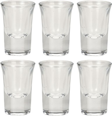 Somil (Pack of 6) Multipurpose Drinking Glass -B828 Glass Set Shot Glass(30 ml, Glass, Clear)