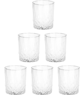 Somil (Pack of 6) Multipurpose Drinking Glass -B972 Glass Set Whisky Glass(200 ml, Glass, Clear)