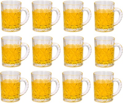 1st Time (Pack of 12) Party Stylish Glasses/ Mug: Making Every Moment Unforgettable - C29 Glass Set Beer Mug(450 ml, Glass, Clear)