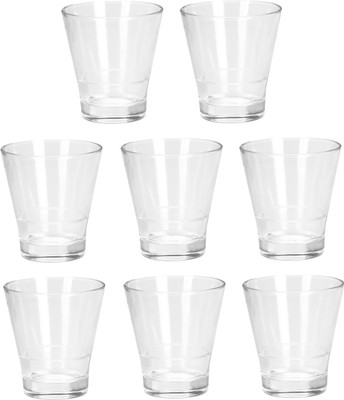 AFAST (Pack of 8) E_Gloss-B8 Glass Set Shot Glass(20 ml, Glass, Clear)