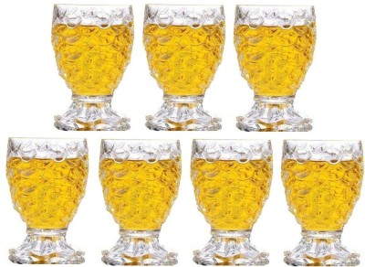 Somil (Pack of 7) Multipurpose Drinking Glass -B528 Glass Set Shot Glass(140 ml, Glass, Clear)
