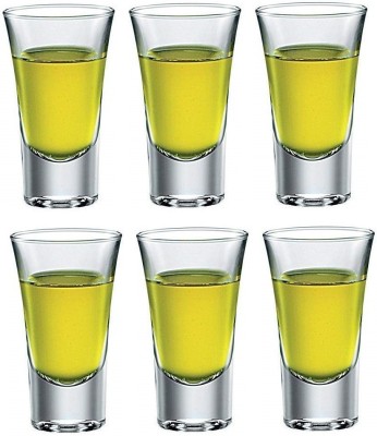 Somil (Pack of 6) Party Perfect Shot Glasses: Making Every Moment Unforgettable - B86 Glass Set Shot Glass(30 ml, Glass, Clear)