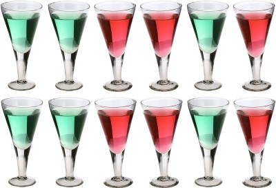 Somil (Pack of 12) Multipurpose Drinking Glass -B1171 Glass Set Wine Glass(150 ml, Glass, Clear)