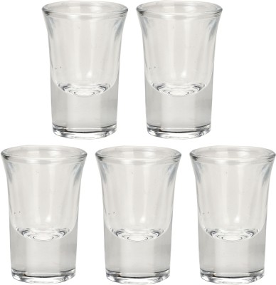 AFAST (Pack of 5) E_Glass-DF5 Glass Set Shot Glass(20 ml, Glass, Clear)