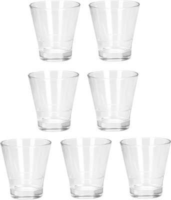 Somil (Pack of 7) Multipurpose Drinking Glass -B865 Glass Set Water/Juice Glass(150 ml, Glass, Clear)