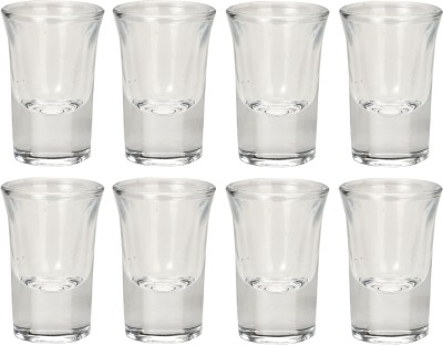 Somil (Pack of 8) Multipurpose Drinking Glass -B830 Glass Set Shot Glass(30 ml, Glass, Clear)