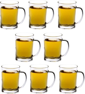 1st Time (Pack of 8) Party Stylish Glasses/ Mug: Making Every Moment Unforgettable - C18 Glass Set Beer Mug(350 ml, Glass, Clear)