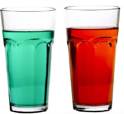 1st Time (Pack of 2) Multipurpose Drinking Glass -A15 Glass Set Water/Juice Glass(300 ml, Glass, Clear)