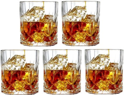 AFAST (Pack of 5) E_FNGlass-G5 Glass Set Water/Juice Glass(200 ml, Glass, Clear)