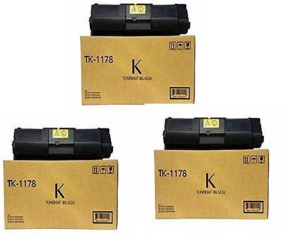 FINEJET TK-1178 Compatible for Kyocera M2040DN/2540DN/2540DW/2640ID B(pack of 3) Black Ink Cartridge