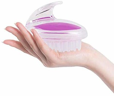 BeautyBite Hair Scalp Massager Exfoliator shampoo Brush |Silicone Brush Massager(Purple)