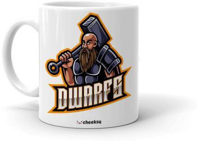 Mr UVD DWRRFS Design cartoon Printed Ceramic Coffee Mug(350 ml)