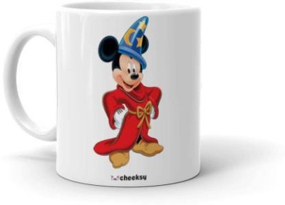 Mr UVD Micky Mouse in Magician Dress Ceramic Coffee Mug(350 ml)