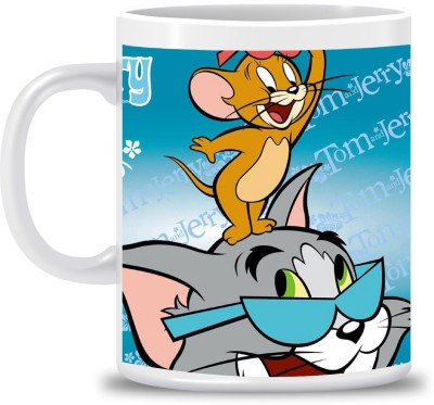 popflip Tom And Jerry Ceramic SSD037 Ceramic Coffee Mug(350 ml)