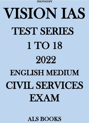 Vision Ias Test Series 1 To 18 English Medium 2022(Paperback, VISION IAS)