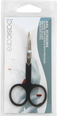 Basicare Curved Scissor Scissors(Set of 1, Black)