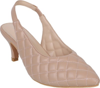 Shuz Touch Women Heels(Beige , 9)