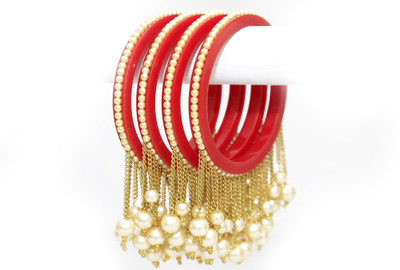 Zindura Alloy Gold-plated Bangle Set
