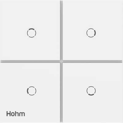 polycab Hohm Vivere 2 Module WiFi Smart Integrated White Corean Scene Control Switch (4 Scene control), Works with Alexa, Hohm Mobile App, IR…