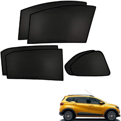 AuTO ADDiCT Side Window Sun Shade For Renault Triber(Black)