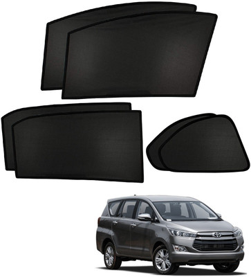 AuTO ADDiCT Side Window Sun Shade For Toyota Innova Crysta(Black)