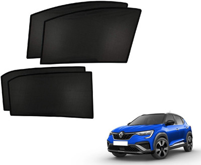 AuTO ADDiCT Side Window Sun Shade For Renault Kiger(Black)