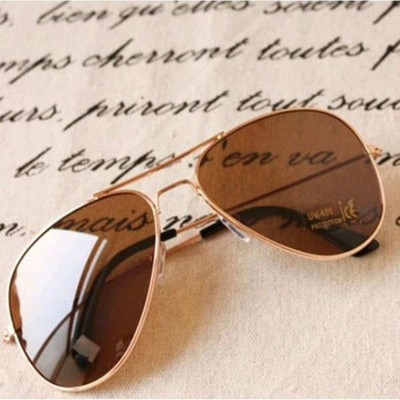LOUIS KOUROS Aviator Sunglasses(For Men & Women, Brown)