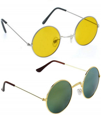 Online Mantra Round Sunglasses(For Boys & Girls, Multicolor)