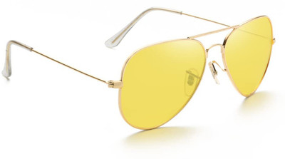 Redleaf Aviator Sunglasses(For Men, Yellow)