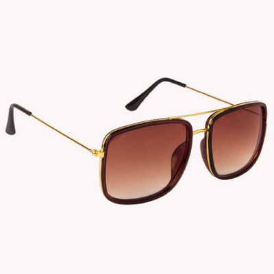 UA CRAFT Retro Square Sunglasses(For Boys & Girls, Brown)