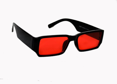 BULL-i Rectangular Sunglasses(For Men & Women, Red)
